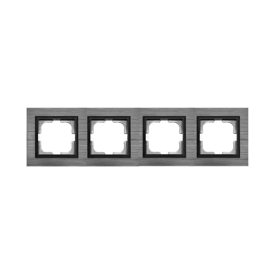 Ovivo Quantum Metalik Dörtlü Çerçeve Manyetik Gri
