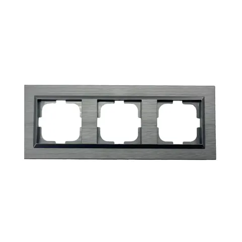 Ovivo Quantum Metalik Üçlü Çerçeve Inox